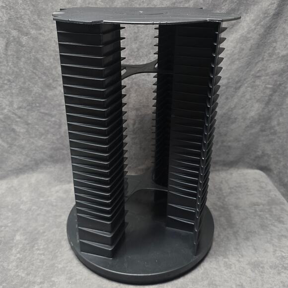 Fellowes Rotating CD Storage Tower Stand Compact Disk Music Cd's Holder 112 - Picture 2 of 9